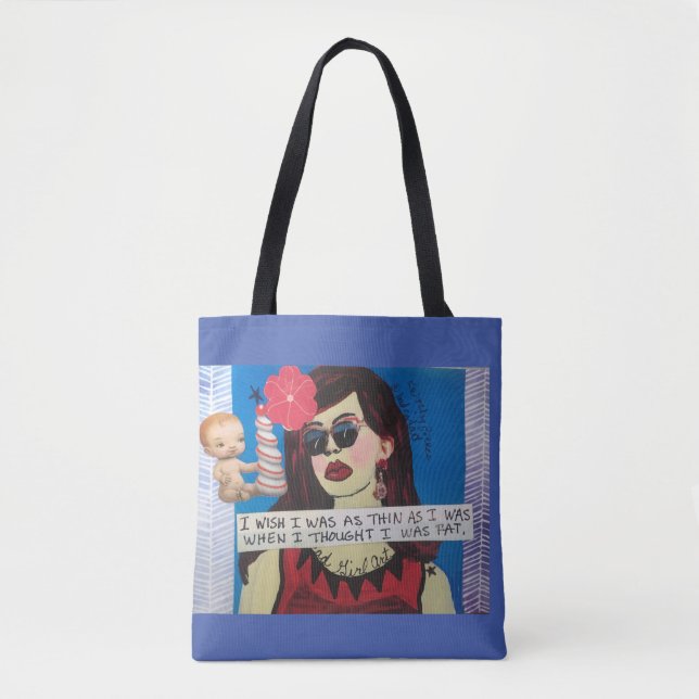 Tasche I Wunsch war ich so dünn, wie ich war (Vorderseite)