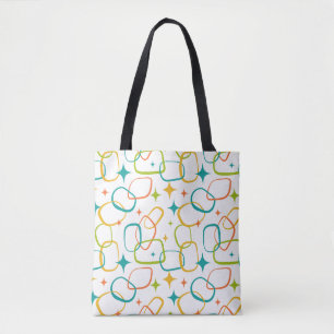 Tasche im Retro-Stil des Mid-Century Modern mit at