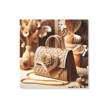 Tasche in Papier gequilt Effekt Wanddekor 2