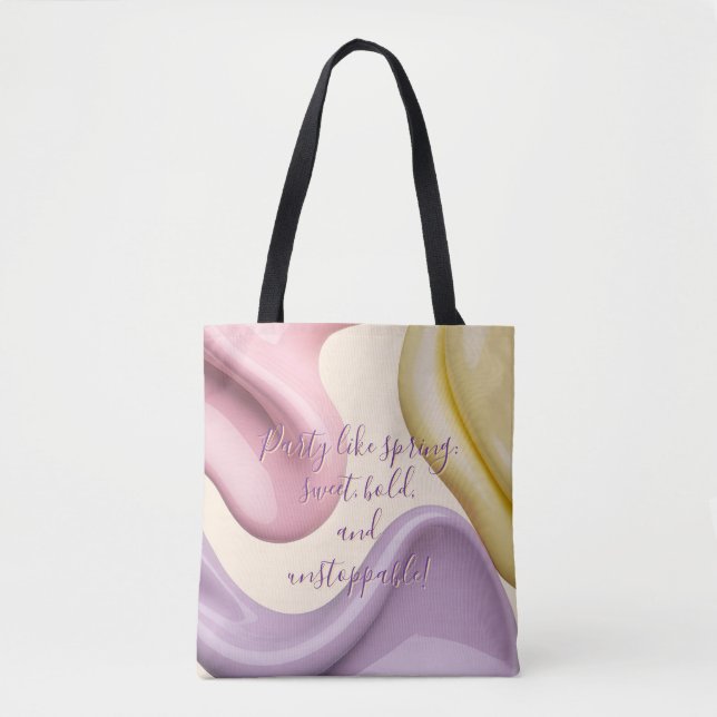 Tasche in stilvollem abstraktem Grafikdesign (Vorderseite)