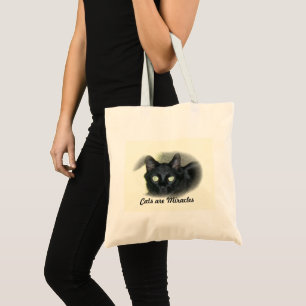 Tasche - Katze im Oval Rahmen