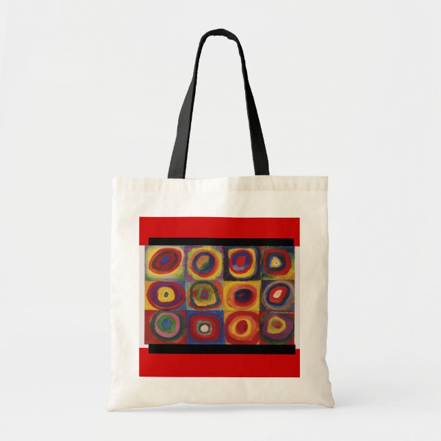 Tasche-Klassische Kunst-Kandinsky-Konzentrische Tragetasche (Vorne)