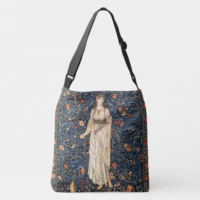 Tasche Kunst Nouveau Damen-Flowers Garden Birds (Rückseite)