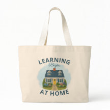 Tasche 'Lernen beginnt zu Hause' | Homeschool-Tasc