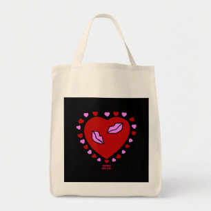 Tasche Lovely Heart Kisses Grocero