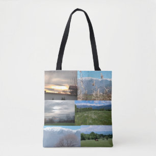 Tasche mit All-Over-Druck, Schulter-Tasche