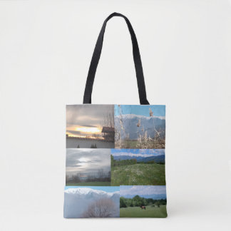 Tasche mit All-Over-Druck, Schulter-Tasche