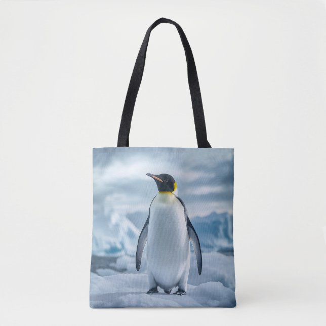 Tasche mit All-Over-Pinguin-Muster (Vorderseite)