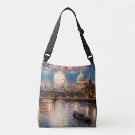 Tasche mit Aquarell zeichnend London nachts