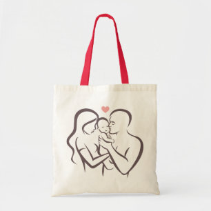 Tasche mit Aufdruck "Familie"