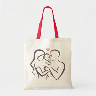 Tasche mit Aufdruck "Familie"