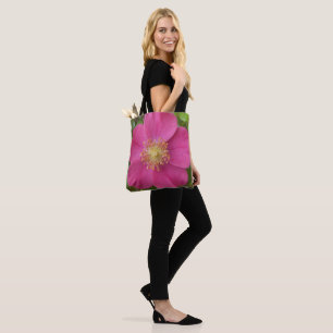 Tasche mit Bild einer hellrosa Rose