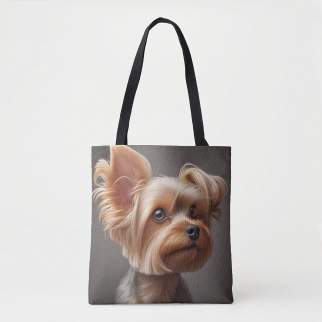 Tasche mit Bild eines kleinen Hundes (Vorderseite)