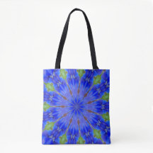 Tasche mit blauem Kaleidoskop