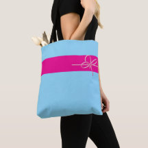 Tasche mit Bogen auf Rosa
