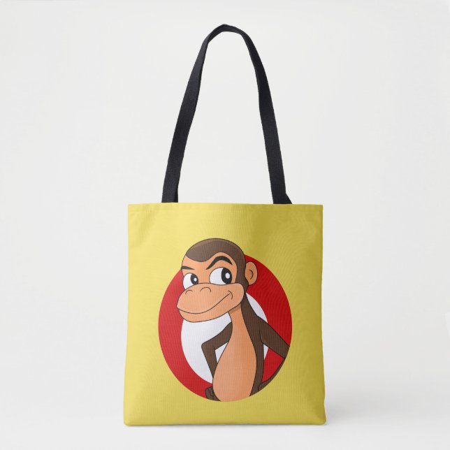 Tasche mit Chimp-Cartoon (Vorderseite)