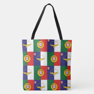 Tasche mit den Flaggen Portugals und der Azoren
