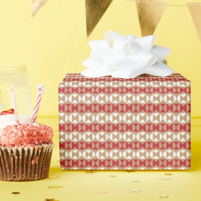 Tasche mit Designer-Muster im Quiet-Luxury-Stil Geschenkpapier (Geburtstagsparty)