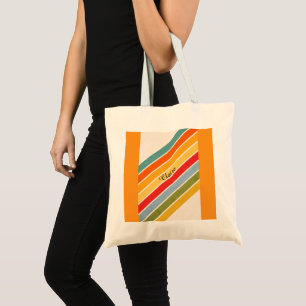 Tasche mit diagonalen Farblinien und individuellem