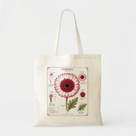 Tasche mit Diagramm der Blumenanatomie