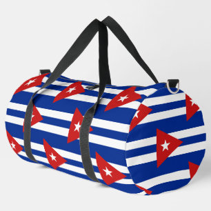 Tasche mit Druck und Schnitt der kubanischen Flagg