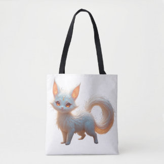 Tasche mit einem niedlichen, weißen Fuchs
