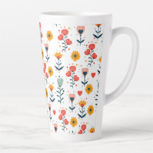 Tasche mit fantastischem kleinen Blumenmuster Milchtasse