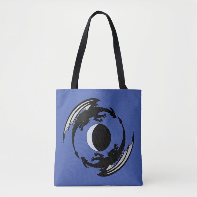 Tasche mit Fantasy-Design 'Moon Dragons' (Vorderseite)