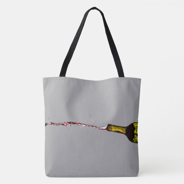 Tasche mit Flaschendesign (Rückseite)