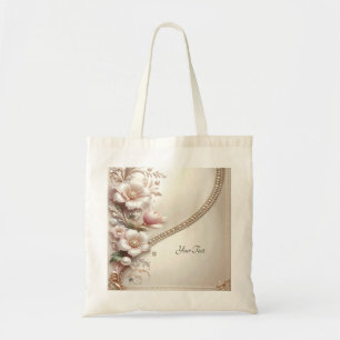 Tasche mit floralen und Perlenverzierungen