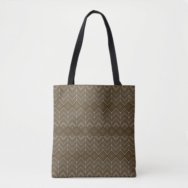Tasche mit gestuftem Chevron- und Diamantmuster  (Vorderseite)