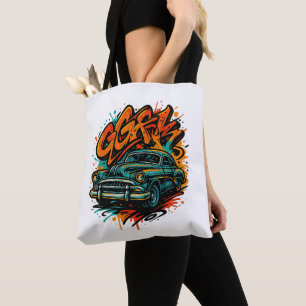 Tasche mit Graffiti-Motiv für Oldtimer