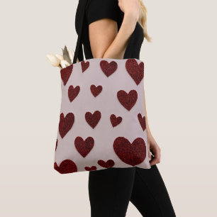 Tasche mit Herz-Allover-Druck