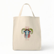 Tasche mit individuellem Geburtsjahr und floralem 