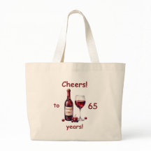 Tasche mit individuellem Jahr und Alter Prost Rotw