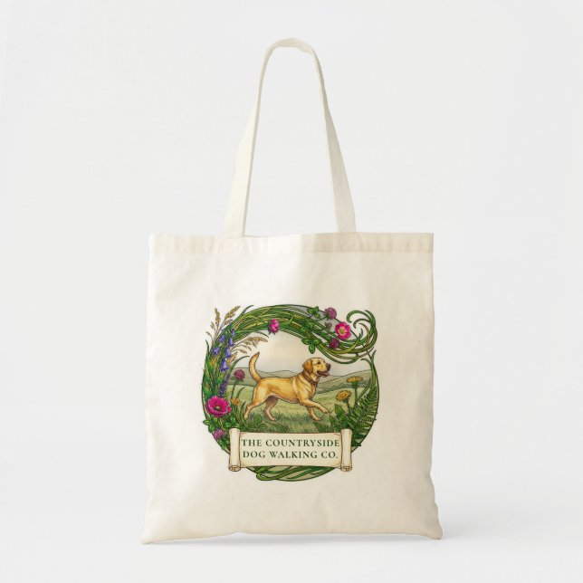 Tasche mit individuellem Logo für Labrador-Hundefü (Vorne)