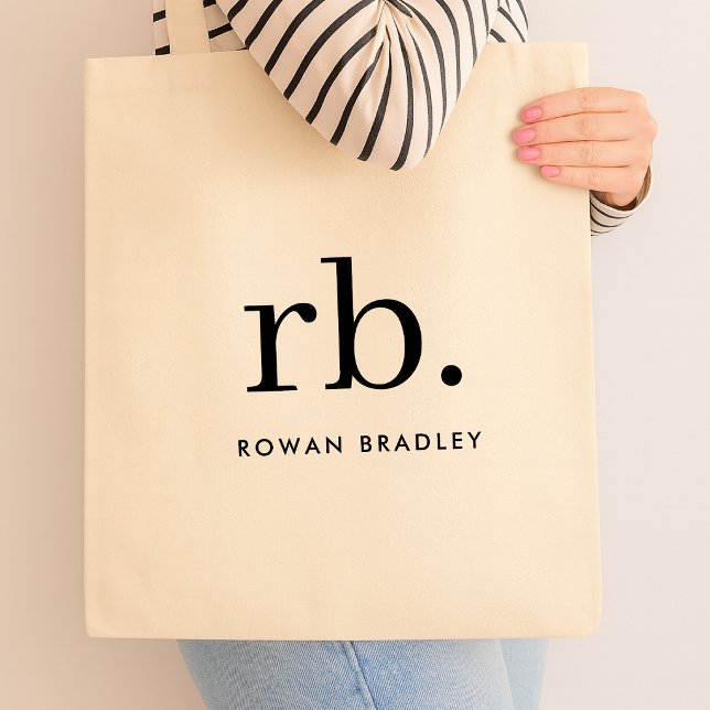 Tasche mit individuellem Monogramm | DIY-Canvas-Ta (Custom monogram canvas tote bags)