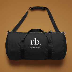 Tasche mit individuellem Monogramm Schwarze Turn