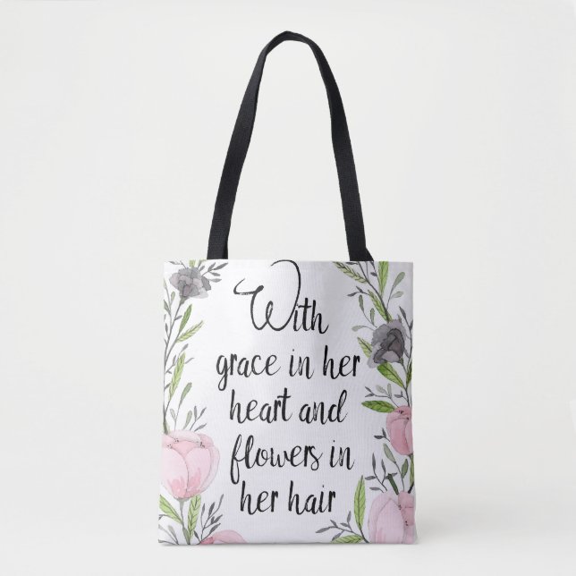 Tasche mit inspirierendem Zitat (Vorderseite)
