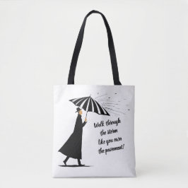 Tasche mit inspirierendem Zitat