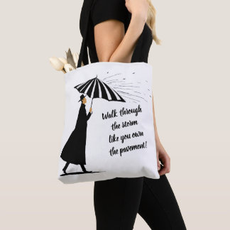 Tasche mit inspirierendem Zitat