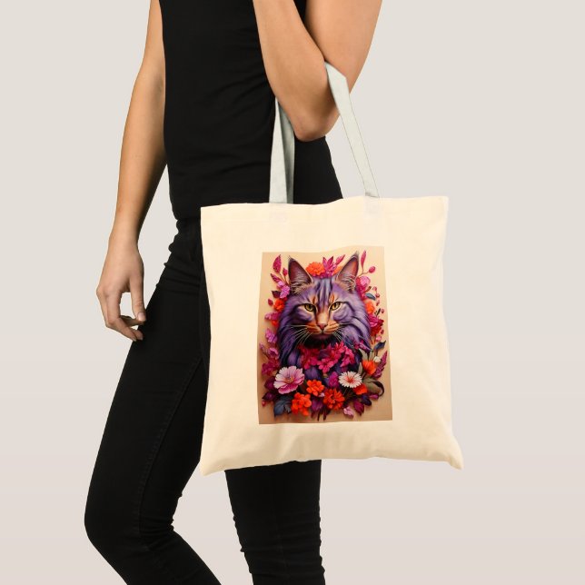 Tasche mit Katzenillustration (Vorderseite (Produkt))
