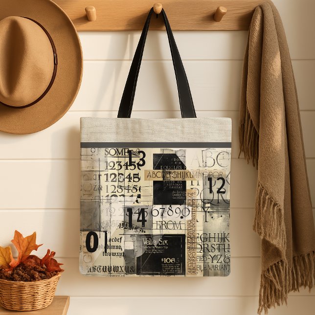 Tasche mit modernem Typografie-Design (Von Creator hochgeladen)