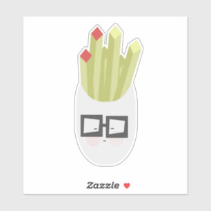 Tasche mit Niedlichem Cartoon Aufkleber