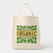 Tasche mit ökologischem grünem Slogan