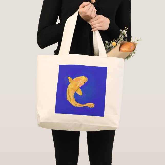Tasche mit orangefarbenem Fisch (Vorderseite (Produkt))