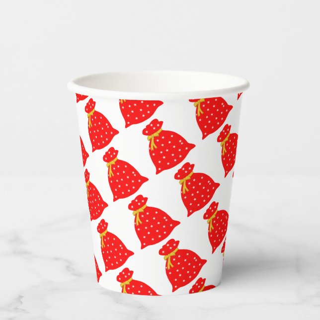 Tasche mit Papier-Cup Pappbecher (Vorderseite)