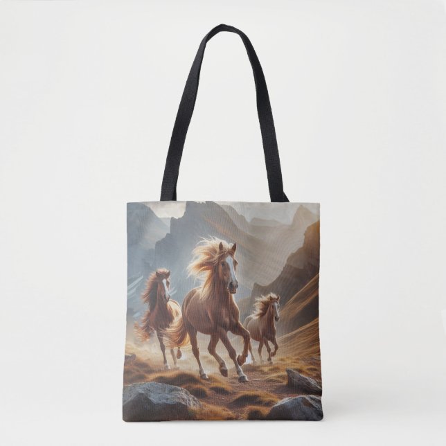 Tasche mit Pferdebild  (Vorderseite)