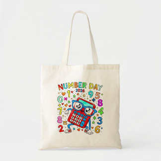 Tasche mit Rechner-Mathe-Design für den Zahlentag 
