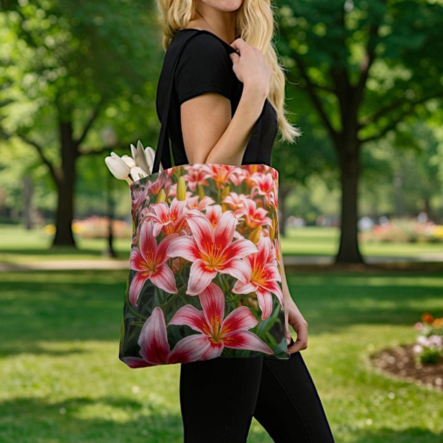 Tasche mit rosa Lilien (Von Creator hochgeladen)